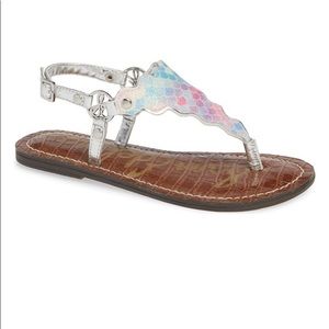NWOB Sam Edelman Girls Greta Scalloped Sandal Sz 4